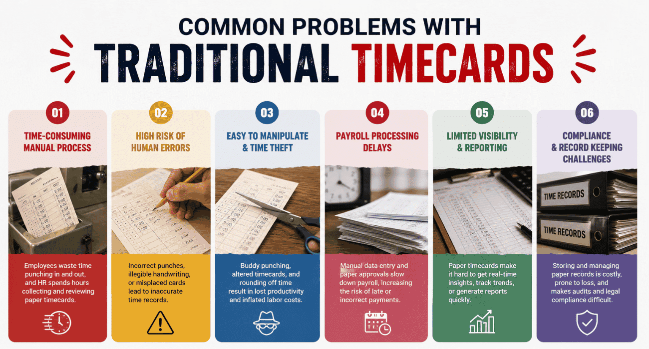 Common Problems With Traditional Timecards