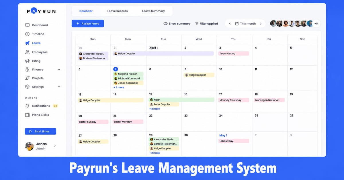 How Payrun Simplifies Leave Management System for HR Teams