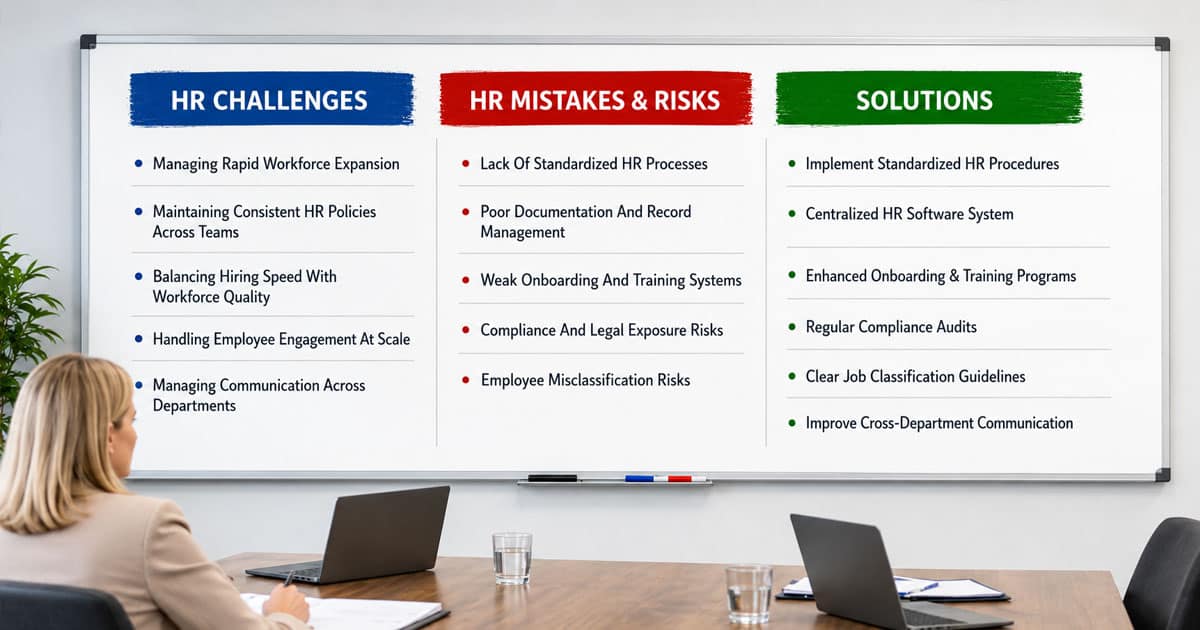 HR Challenges, Risks & Operational Mistakes