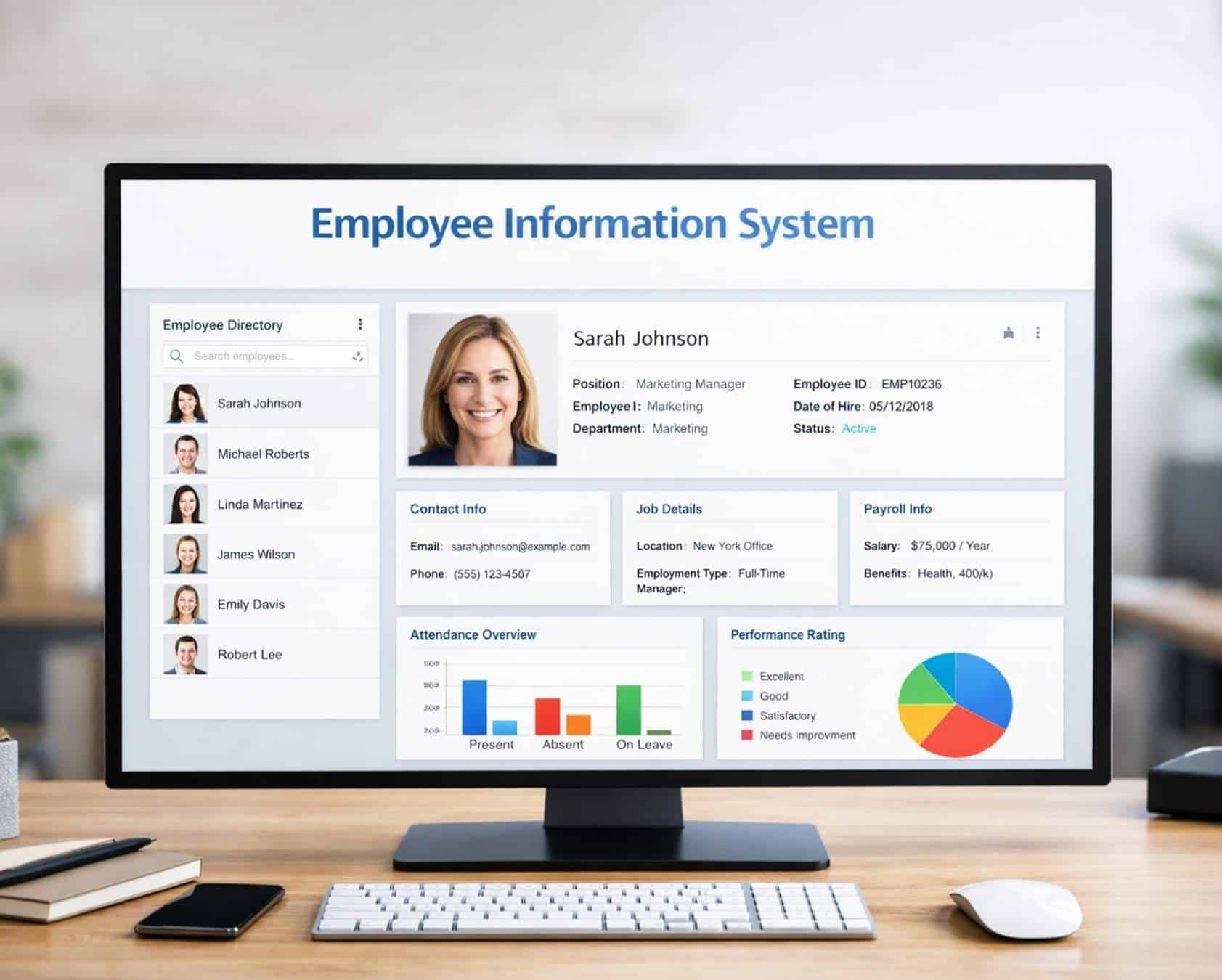 Employee Information System For Accurate Workforce Records