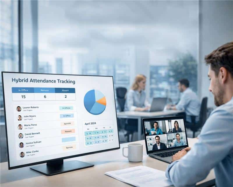 Hybrid Attendance Tracking