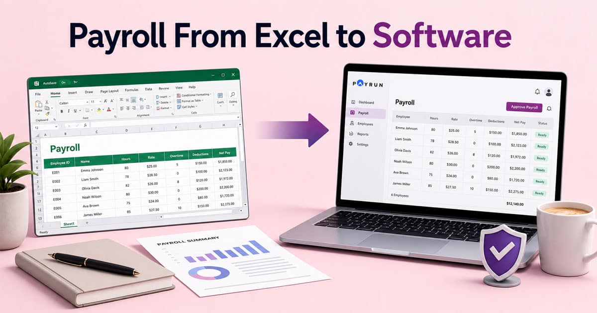 payroll from excel to software