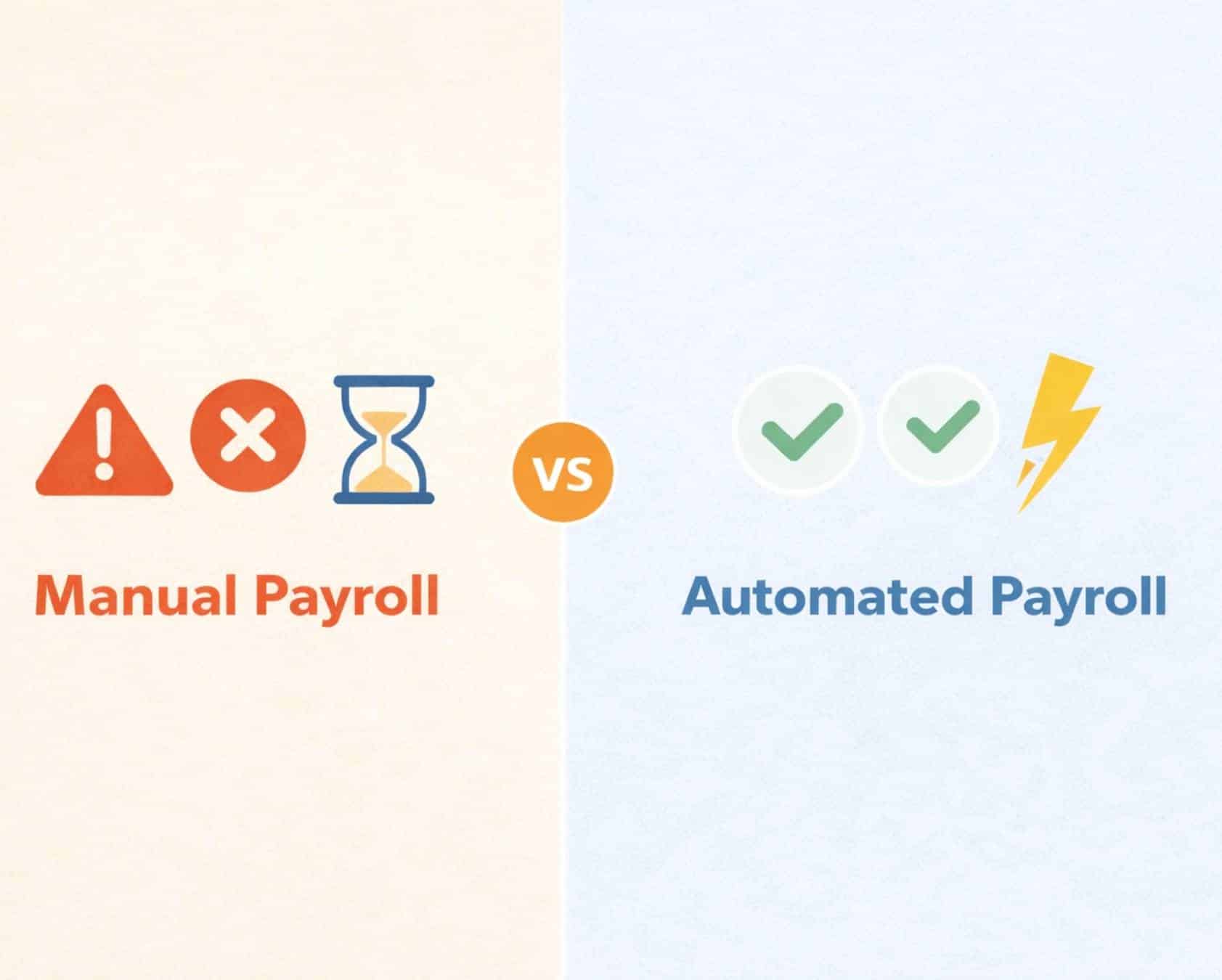 manual vs automated payroll